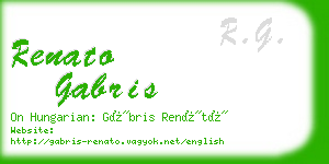 renato gabris business card